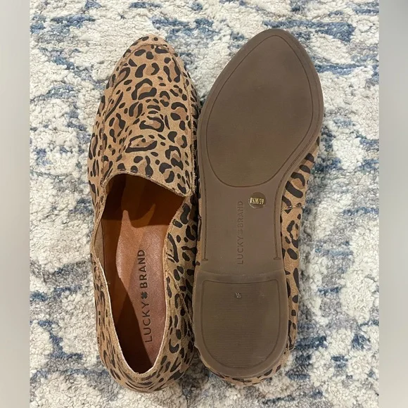 Lucky Brand Brogan2 Leopard Print Loafers. NWOB. - Picture 5 of 6